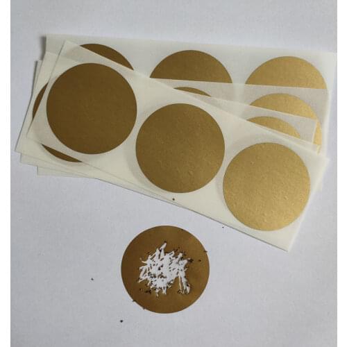 Scratch Off Stickers Diameter 38mm (1.5 Inch) Round Gray Blank For Secret Code Cover Home Game Wedding