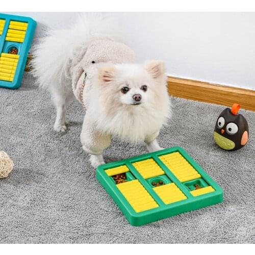 Dog Puzzle Food Fidget Toy Bowl Slow Feeder Interactive Treat Dispenser Game Toy Plate for IQ Training Mental Enrichment
