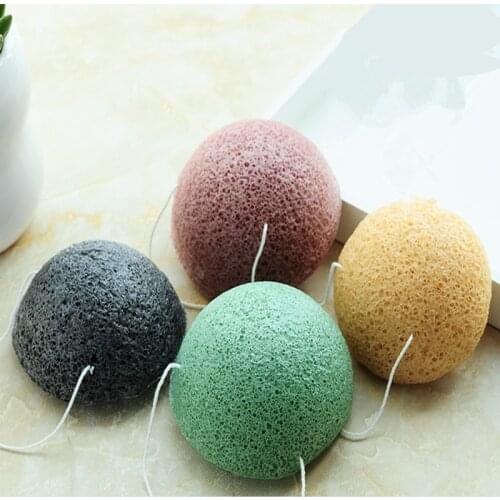 Face Care Cleaning Sponge Cosmetic Puff Natural Konjac Sponge Face Cleaning Wash Flutter Konjac Puff Facial Cleanser Tool