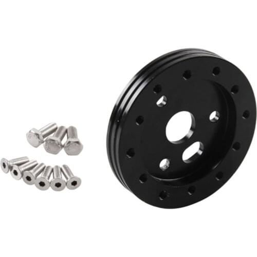 Universal 0.5" And 1" Steering Wheel Adapter Quick Release Hub Boss Kit Wheel Hub Adapter For 6 Hole Steering Wheel Hub