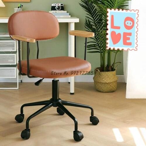 Office Chair Backrest Swivel Computer Chair Home Bedroom Chair Sedentary Lift Comfortable Study Desk Chair