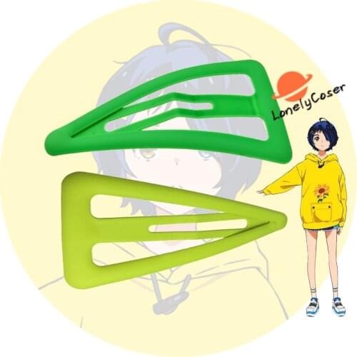 Wonder Egg Priority Hair Clip Ohto Ai Cosplay Headwear Hairpin Props Accessories Headwear Geometry Barrettes Girls Women