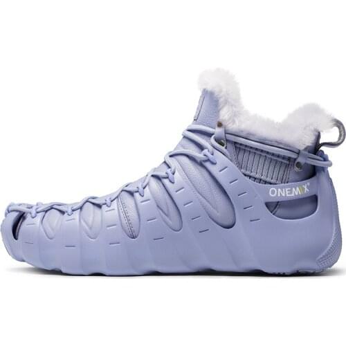 ONEMIX Women Winter Warm Plush Snow Boots Walking Shoes Outdoor Trekking Shoes No Glue Sneakers Autumn Keep Warm Triple s Shoes