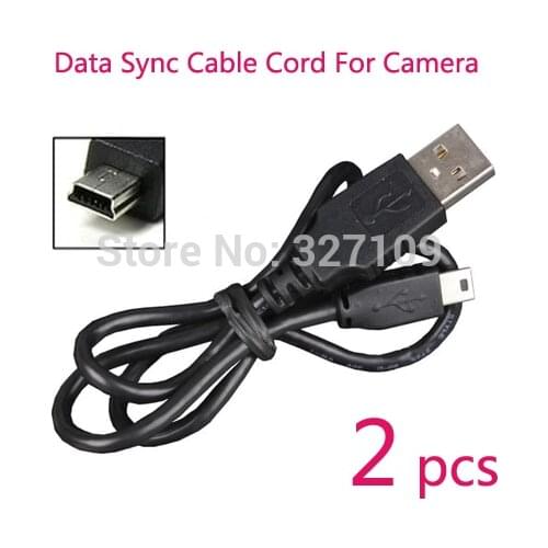 2PCS 3ft USB Data Sync Cable Cord For Canon IXUS Digital 30 40 50 55 60 65 70 75 80IS 85IS 90IS 95IS 100IS 110IS