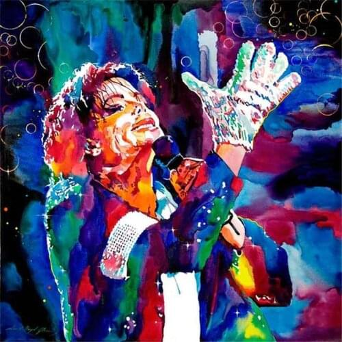 5D DIY Michael Jackson MJ Diamond Painting Full Square Cross Stitch Diamond Embroidery Mosaic Picture Of Rhinestone