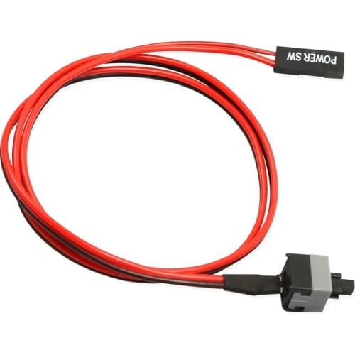 6Pcs 50Cm 2 Pin Sw Pc Power Kabel Op/Off Drukknop Computer Case Herstart Schakelaar Draad