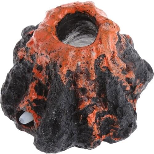 Aquarium Ornament Volcano Shape Air Bubble Stone Fish Tank Oxygen Pump Air PumpRamadan Festival Gifts