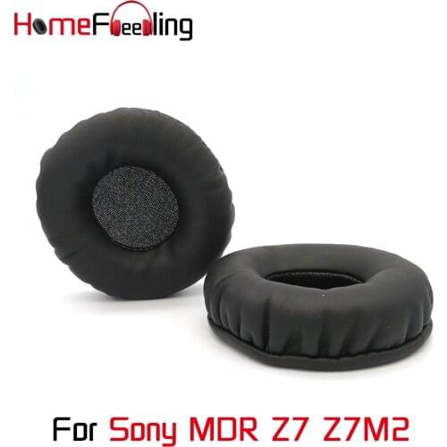 Homefeeling Ear Pads for Sony MDR Z7 Z7M2 Headphones PU Thicken Velour Ear Cushions Sheepskin Leather Earpads Replacement