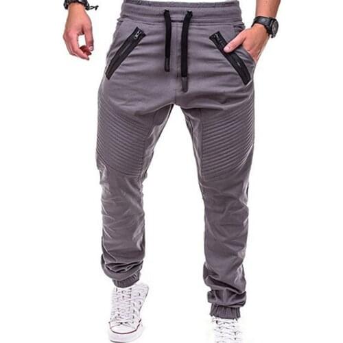 Joggers Men Pants Fashion Solid Slim Casual Pants Cargo Trousers Plus Size Loungewear Pants Mens Sweatpants