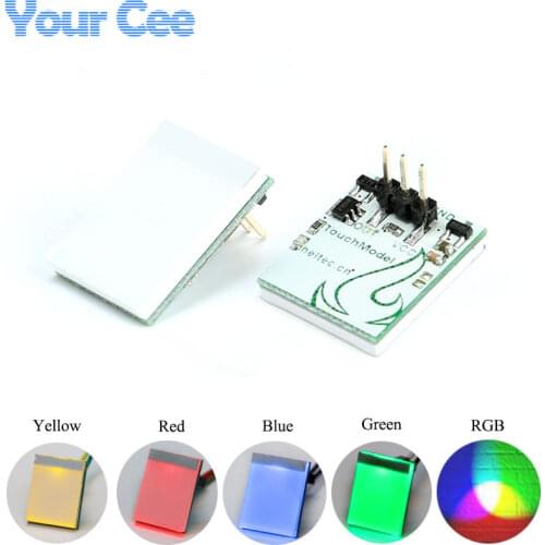 Capacitive Touch Switch HTTM Button LED Sensor Module Green Blue Red Yellow RGB Multi Color Display DIY Electronic