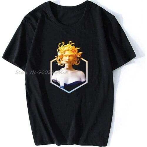 Medusa T Shirt Funny Alone Tumblr Stoney Hiphop Lil Peep Drake Kanye Cartoon T Shirt Men Rap Harajuku Fashion Tshirt tees