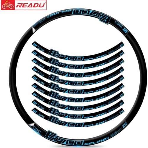 Mountain bike DT E1700 spline wheel set sticker bicycle decoration rim ring sticker waterproof sunscreen MTB decals rim stickers
