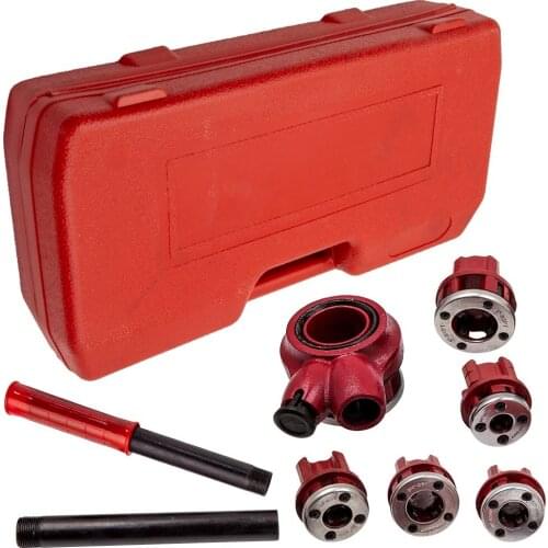 Hot Sale Ratcheting Pipe Thread Threader Die Handle Tool Kit Assembly 1/2'' 3/4'' Manual