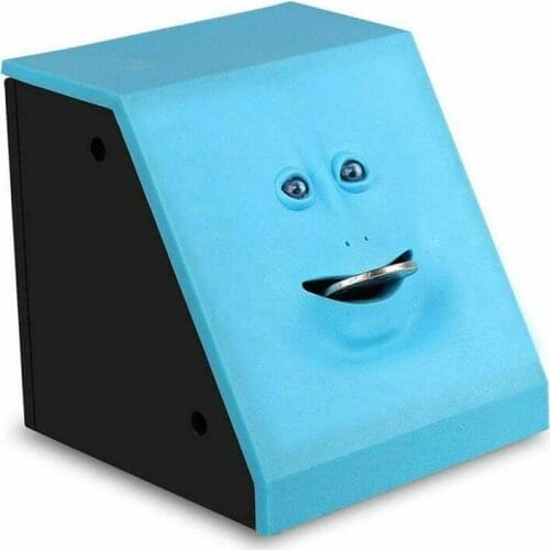 Funny Money Boxes Cute Face Piggy Bank Coin Saving Money Box Smart Sensor Piggy Bank Store Home Decoration Christmas Kid Gift