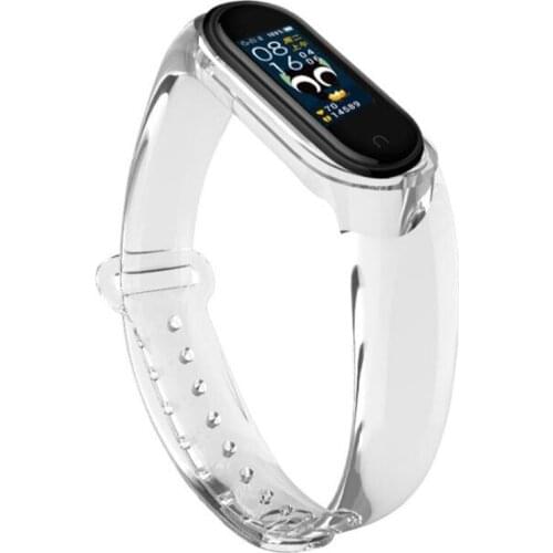 Cool Transparent For Mi Band 3 4 5 Bracelet Strap Miband 5 Strap Replacement Silicone Wrist Strap For Xiaomi Mi Banda Smartband