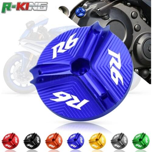 For Yamaha R6 YZF-R6 1999-2019 2018 2017 2016 Motorcycle Accessories Engine Oil Cup Cover Oil Filler Drain Plug Sump Nut Cap