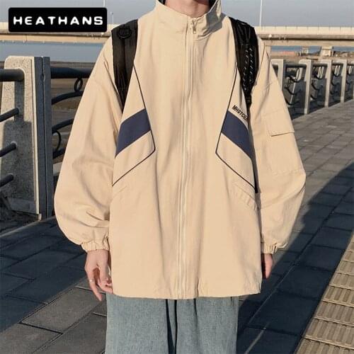 Couple Hip-hop Jacket Top Mens Baseball Uniform Double-layer Contrast Color Coats Student Korean Style Loose Small Windbreakers