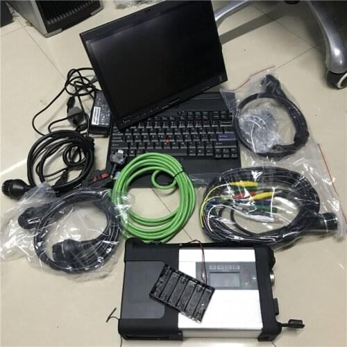 MB Star C5 SD Connect Newest Software V03/2021 HDD SSD Super HHT-DAS-DTS-VEDIAM0 in Used Diagnostic Laptop X201t i7cpu 8GB