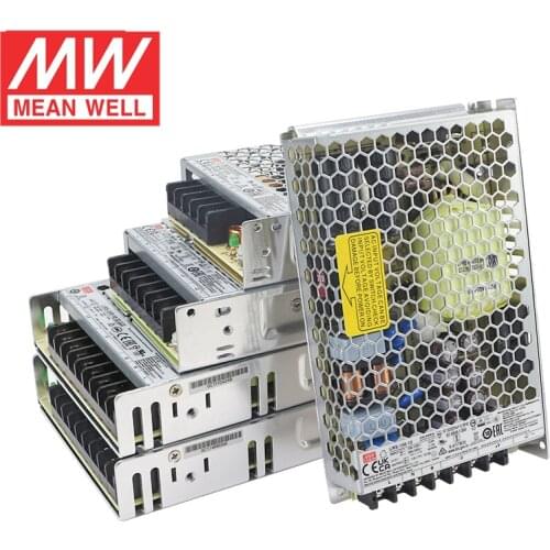 Original MEAN WELL LRS Series 3.3V 5V 12V 15V 24V 36V 48V meanwell DC Single Output Enclosed Type Switching Power Supply
