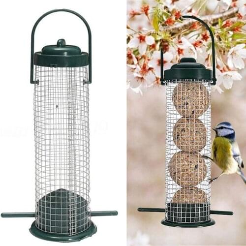 Multi-Purpose Hanging Type Mesh Bird Feeder Toys Basket Parrot Feeder Pet Feeding Supplies Outdoor Bird Water Feeder