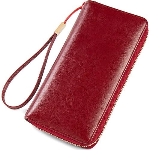 Fashion Wallet Women Wallet Female Purse Genuine Leather Design Female Purse Money Handbag Case Phone Pocket Feminina