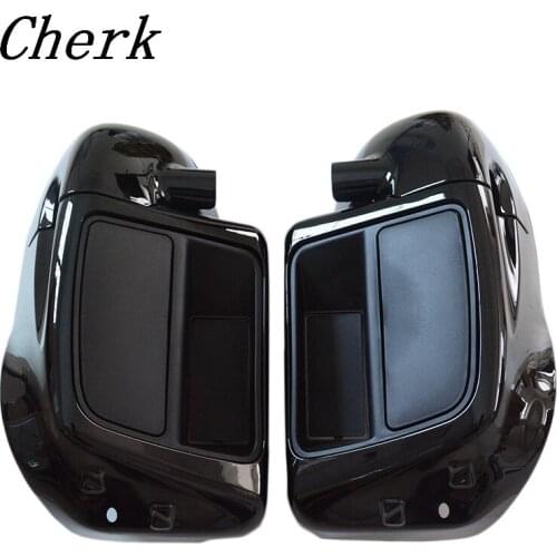 Motorcycle Black Lower Vented Fairing Leg Warmer For Harley Touring Road King Street Glide 2014 2015 2016 2017 2018