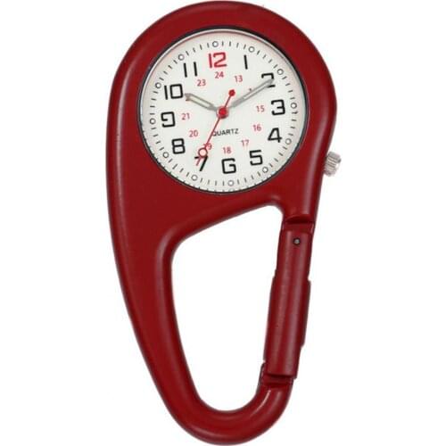 Men Pocket Watch Luminous Shock Resistance Precise Backpack Belt Pocket Clip Watch Quartz Clock Outdoor Climb Sports Compass