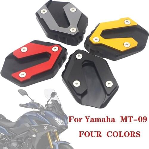 Motorcycle New Kickstand Side Kick Stand For Yamaha MT-09 Tracer MT 09 TRACER 900 GT MT09 FZ09 Foot Extension Pad CNC