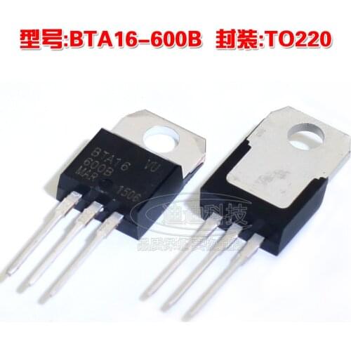 The new BTA16-600B TO-220 16A 600V bidirectional thyristor DIP transistor BTA16