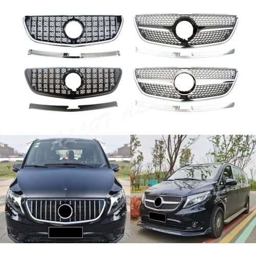 Car Front Racing Facelift Grills Upper Bumper Grill For Mercedez-Benz Vito Class W447 2020 2021