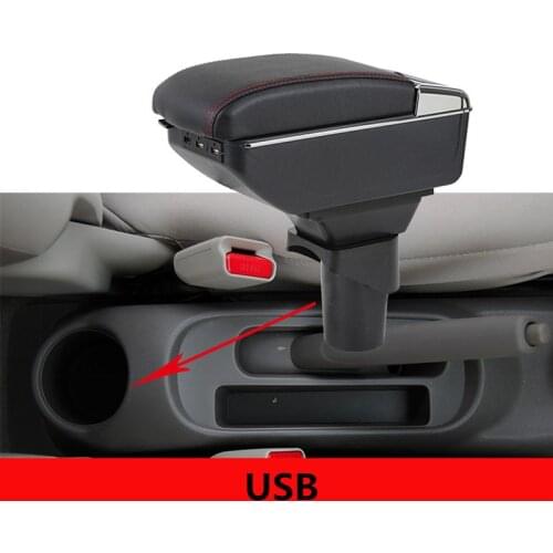 Turnable CAR ARMREST For NISSAN MARCH MICRA K13 MK4 IV (2010-2017) Storage box Arm rest with cup holder ashtray Console box