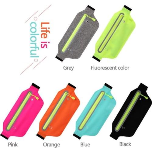Universal fitness belt bag running belt waist bag waterproof ultra-thin exercise