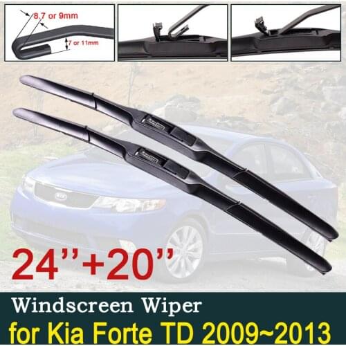 Car Wiper Blade for Kia Forte 2009~2013 Cerato K3 Koup Front Windscreen Windshield Wipers Blades Car Accessories Stickers 2010