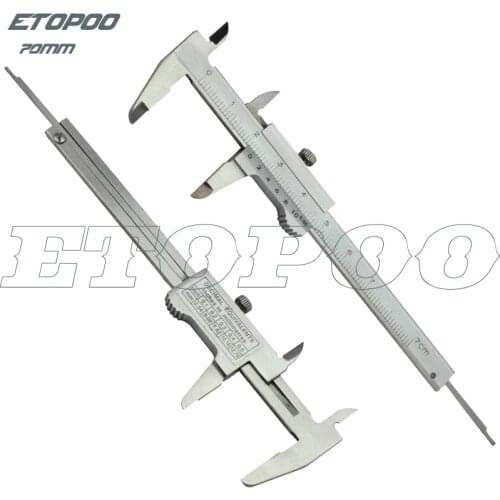 Mini Vernier Caliper 0-40mm 70mm 100mm 150mm Hardened Metric Machinist slider caliper 0-70mm thickness gauge Measurement Tools