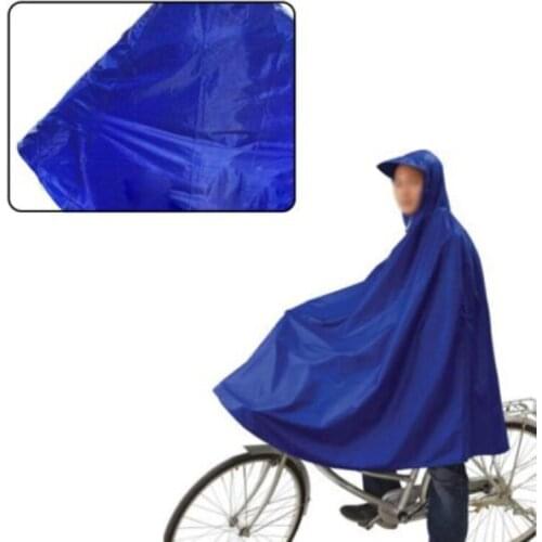 Blue Cycling Rainproof Raincoat Bike Bicycle Poncho Rain Cape Gear For Audlts