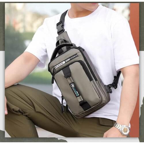 Mens Stylish Multifunctional Bag Men Multifunction Shoulder Bag Crossbody Cross Body Sling Chest Bags Waterproof Travel Pack M
