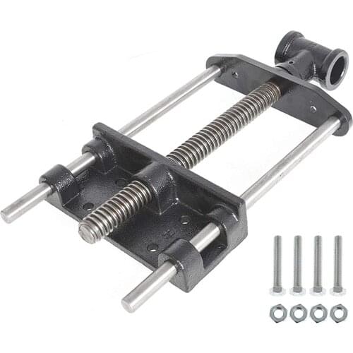 7 Inch 10 Inch Woodworking Front Bench Vise Cast Iron Front Screw Vise For Making Table Clamp Double-Link Fixture