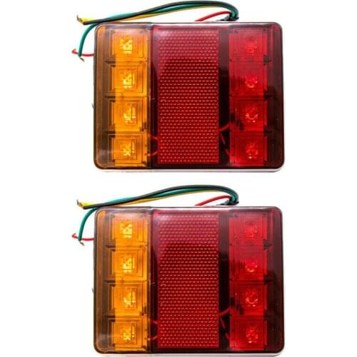 Brake Turn Signal Light Indicator Replacement Truck Waterproof 12V 8 LED