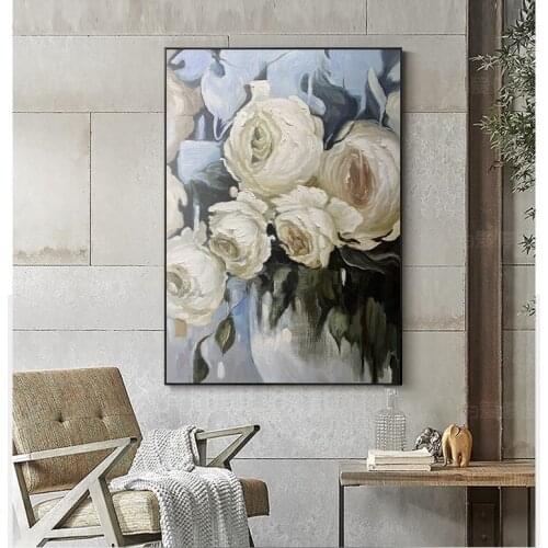 High Quality Pure Hand-painted Oil Painting Abstract Painting Flowers For Wall Decoration Modern Living room