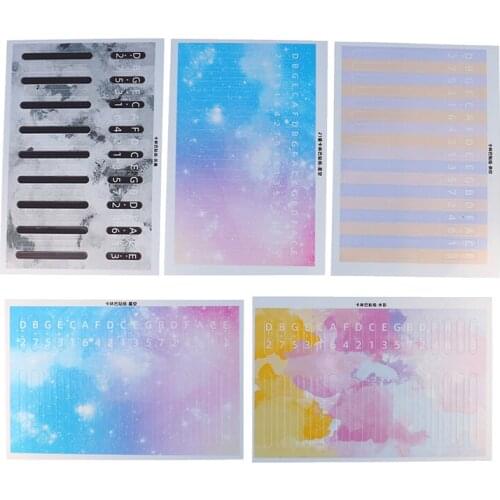 High quality Kalimba Scale 17 Key Sticker Percussion Parts Accessories For Learner Musical Instrument Kit