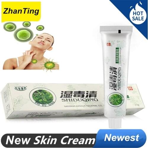 ZhanTing Skin Itching Cream Herbal Material Psoriasis Creams Dermatitis Eczema Pruritus Psoriasis Ointment Body Cream