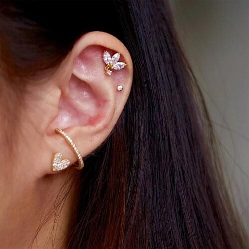 ELESHE 100% 925 Sterling Silver Sparkling CZ Marquise Dangle Stud Earrings 2021 Queen Piercing Small Women Jewelry Wedding Gift