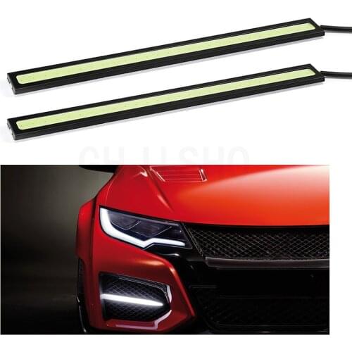 1pc COB LED Car Lamp External Lights Auto Waterproof Car Styling Daytime Driving Fog Lights RGB Led Light Vehicle Running Light