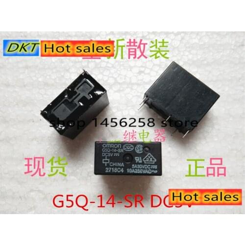10 teile/los Neue original OMRON Relais G5Q-14 G5Q-14-5V DC5V G5Q-14-12V DC12V G5Q-14-24V DC24V 5A 5pin alternative G5Q-1 G5Q-1