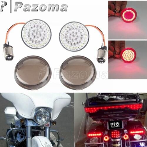 1157 LED Signal Light 2inchTurn Indicator Brake Lamp For Harley Touring Electra Glide Road Glide Ultra Classic CVO Ultra Limited