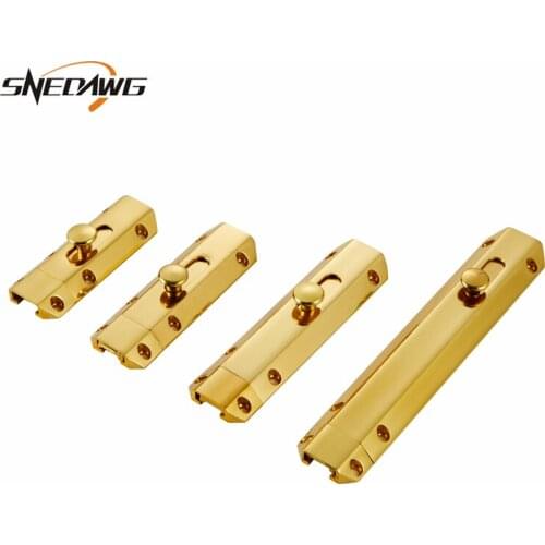 2.5/3/4/6inch Brass Barrel Bolt House Security Barrel Door Bolt Latch Home Gate Window Safety Hardware Door Bolt Lock Latch