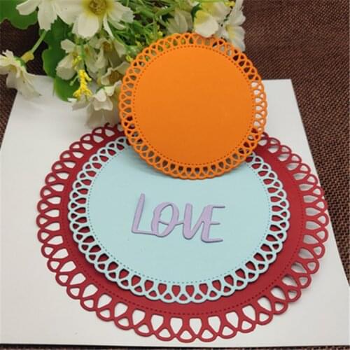 4pc Round lace frame set Metal Cutting Dies Stencils For DIY Scrapbooking Decorative Embossing Handcraft Die Cutting Template