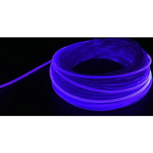 5M 1.5mm~5mm Side Glow Fiber Optic PMMA Cable F/Led light Engine Source Car Home Hanging Curtain Atmosphere Lighting Decoration