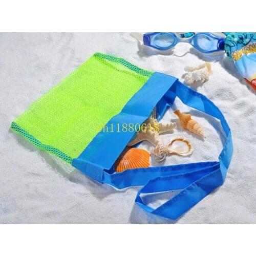 500pcs/lot fedex Free Shipping Small Size Children sand away beach mesh bag Beach Toys Clothes Towel Bag baby toy collection