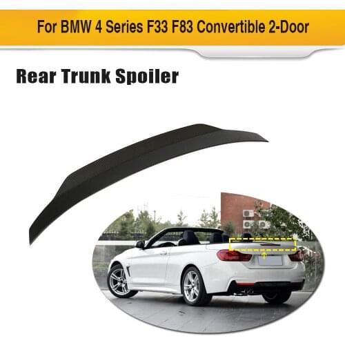 Car Rear Trunk Wing Spoiler for BMW 4 Series F33 F83 M4 Convertible 2014 - 2019 Carbon Fiber Car Rear Spoiler Boot Lid